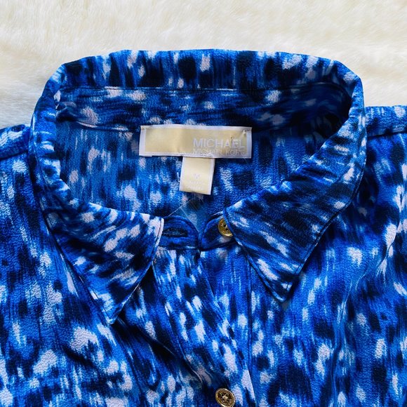 NEW MICHAEL Michael Kors Ikat Sleeveless Blouse, Size M, MSRP $78 - Picture 3 of 13